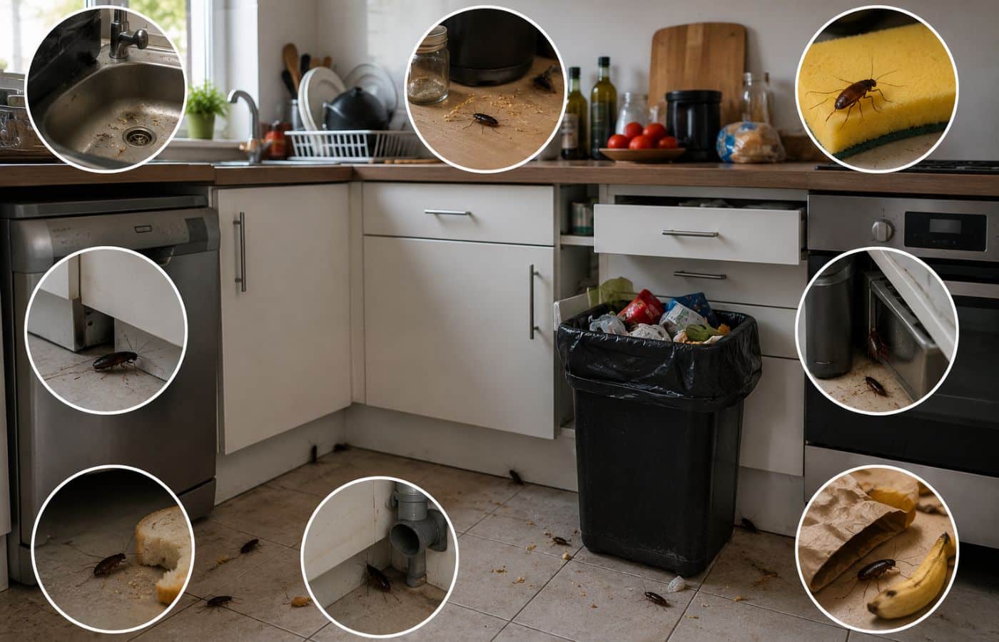 Les cafards dans la cuisine : les 8 erreurs que tout le monde fait