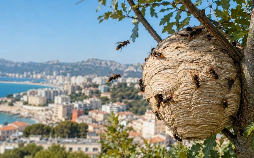 Frelon asiatique à Marseille dans le 8e et le 9e arrondissement, la saison à risque près des Calanques