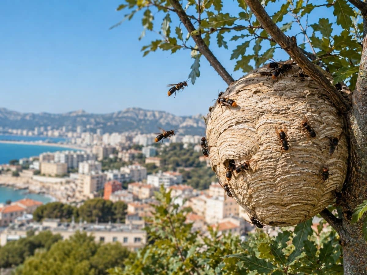 Frelon asiatique à Marseille dans le 8e et le 9e arrondissement, la saison à risque près des Calanques